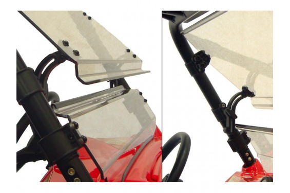Pare - Brise Complet Pivotant D2 Pour SSV Polaris 800 RZR (08-15) Pare - Brise Complet Pivotant D2 Pour SSV Polaris 800 RZR (08-15)