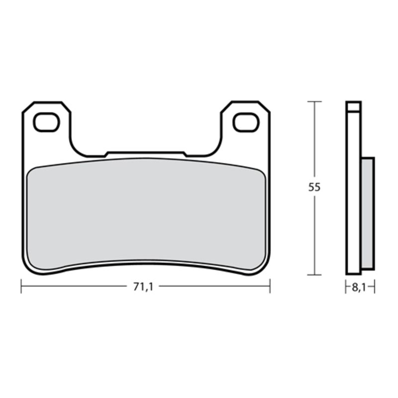 Plaquette de frein Racing Brembo Z10 M518 - Carbone Céramique Plaquette de frein Racing Brembo Z10 M518 - Carbone Céramique
