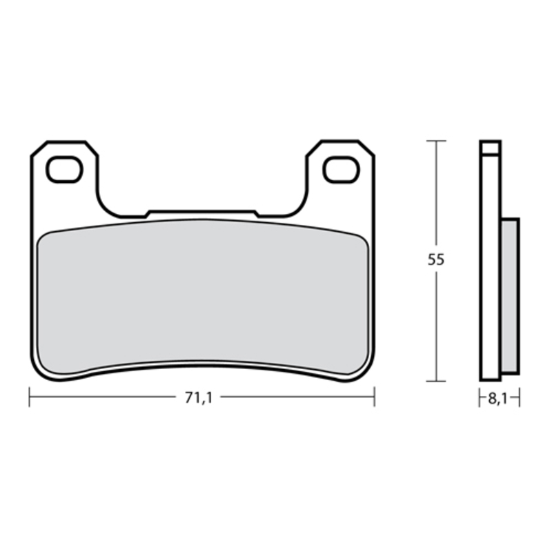 Plaquette de frein Racing Brembo Z10 M518 - Carbone Céramique