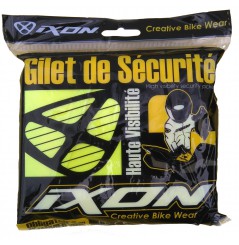 Gilet IXON Haute Visibilité Moto réfléchissant Jaune Fluo