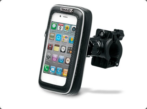 Support Smartphone Moto Étanche Shad Fixation au Guidon, dimension écran 3.8" 6x12cm