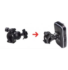 Support Smartphone Moto Étanche Shad Fixation au Guidon, dimension écran 6" 8x16cm