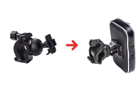 Support Smartphone Moto Étanche Shad Fixation au Guidon, dimension écran 6" 8x16cm Support Smartphone Moto Étanche Shad Fixation au Guidon, dimension écran 6" 8x16cm