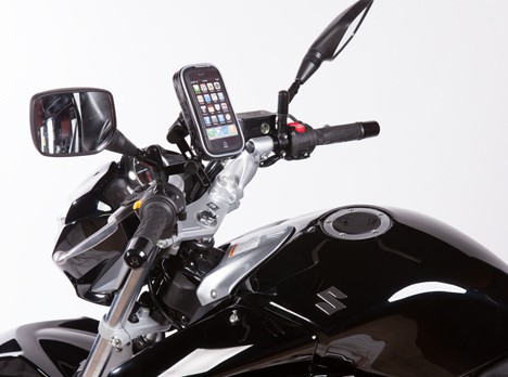 Support Smartphone Moto Étanche Shad Fixation au Guidon, dimension écran 6" 8x16cm