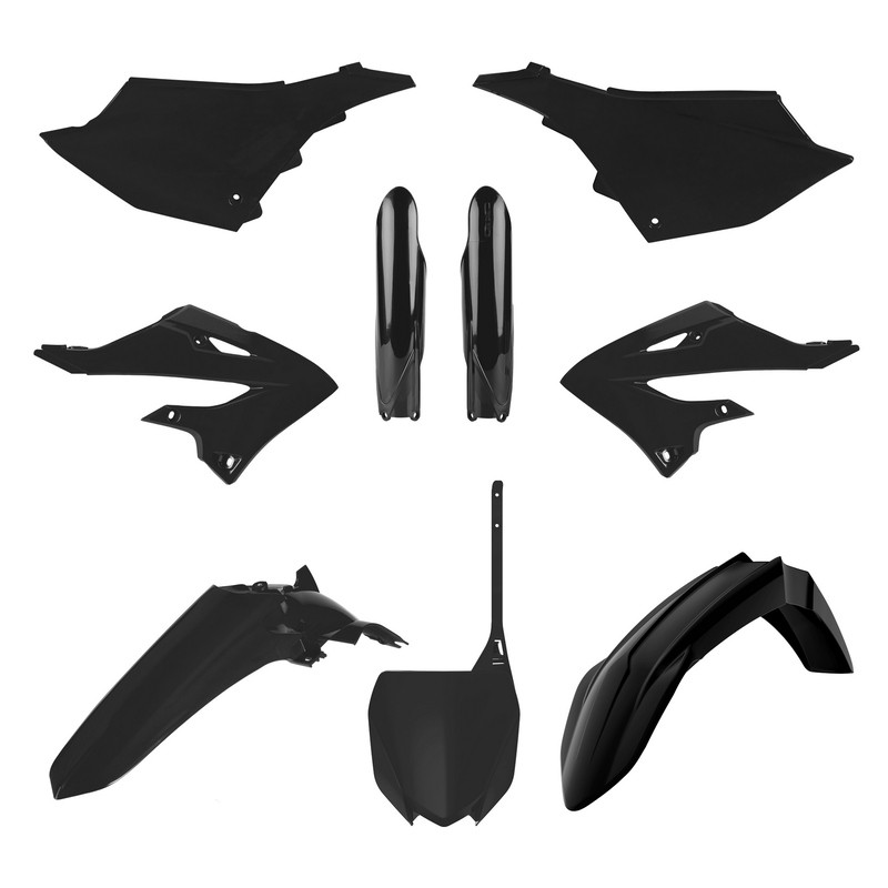 Kit Plastique Restyle Polisport noir pour Yamaha YZ 250 (02-23)