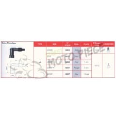 Capuchon Antiparasite NGK Rouge LD05F-R Moto, Scooter, Quad