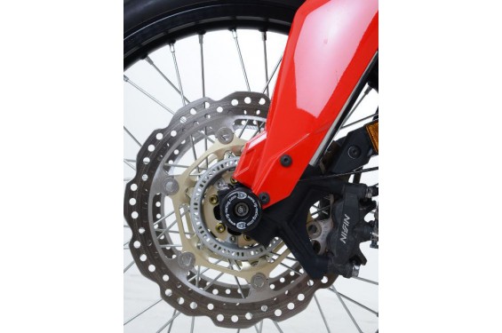 Roulettes de protection de fourche R&G pour Afrcatwin 1000 (16-19) - FP0181BK Roulettes de protection de fourche R&G pour Afrcatwin 1000 (16-19) - FP0181BK