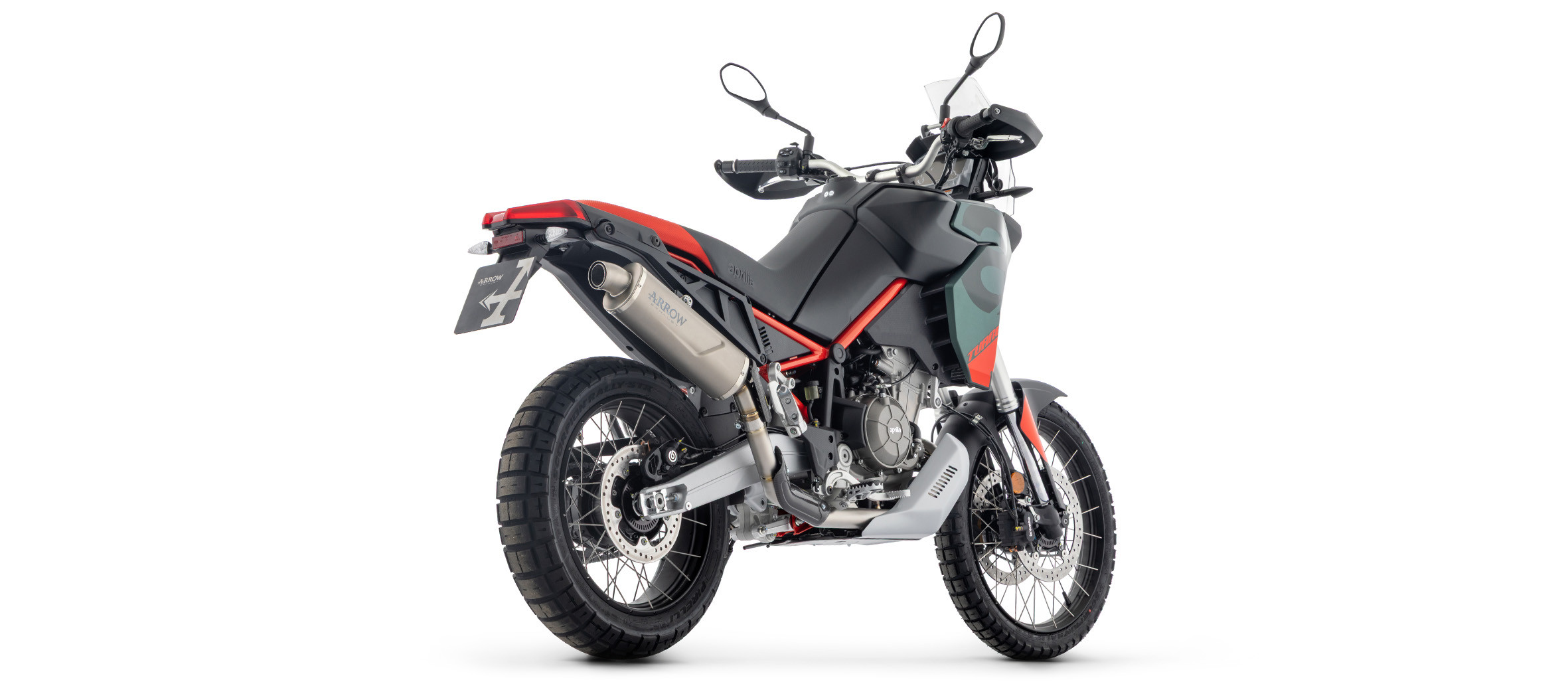 Silencieux Homologué ARROW Indy-Race EVO Embout Inox pour Aprilia Tuareg 660 (25 et +)