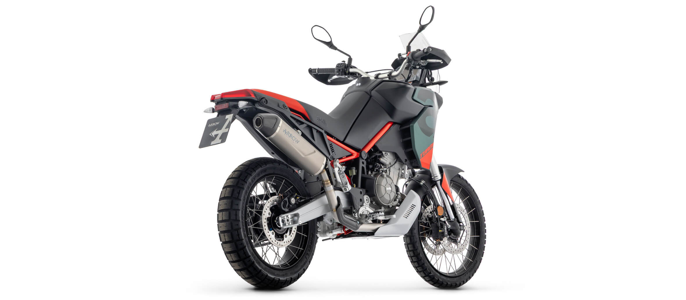 Silencieux Homologué ARROW Indy-Race EVO Embout Carbone pour Aprilia Tuareg 660 (25 et +)