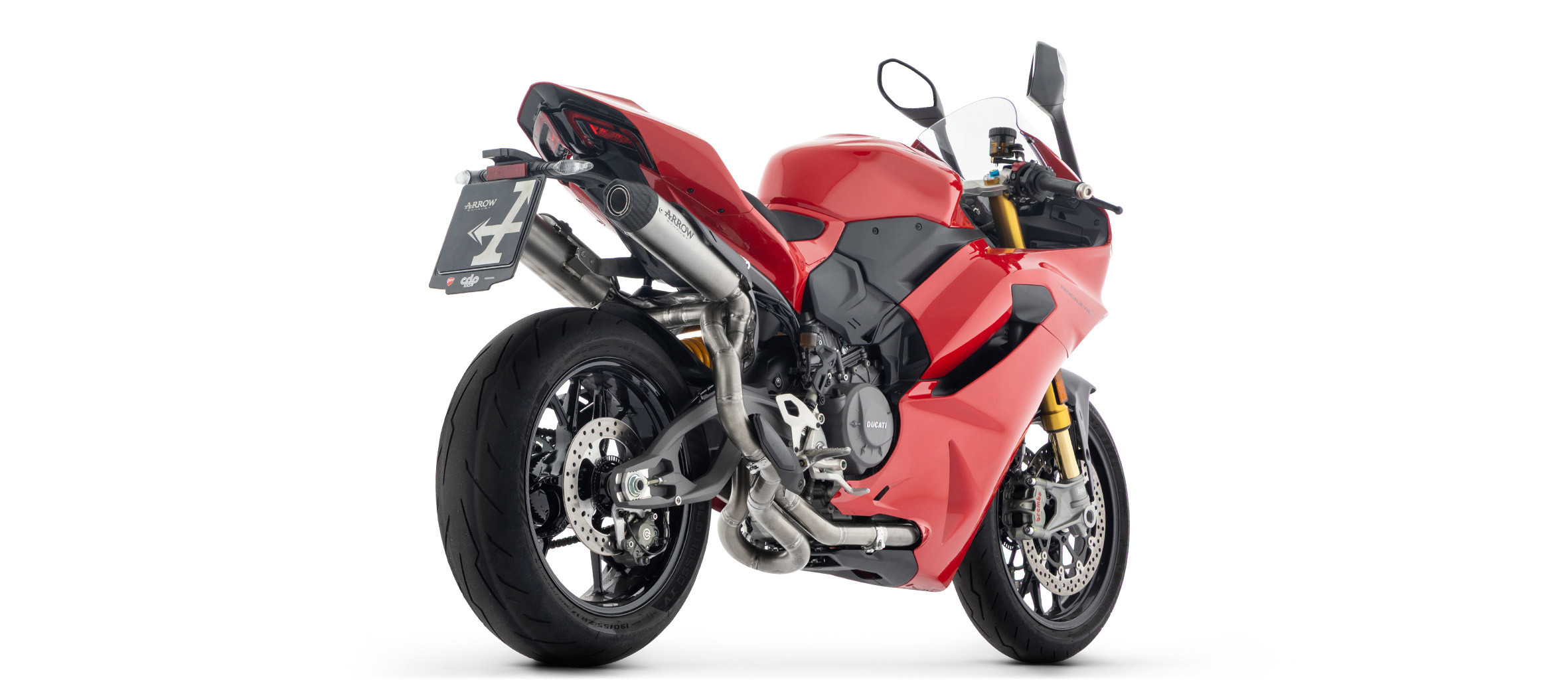 Silencieux "Homologué" ARROW Round-Sil pour Panigale V2 / V2S (25 et +)