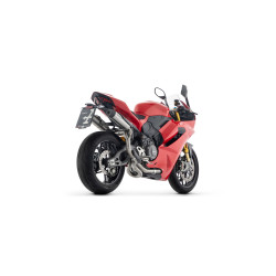 Silencieux "Homologué" ARROW Round-Sil + Décatalyseur Titane pour Panigale V2 / V2S (25 et +)