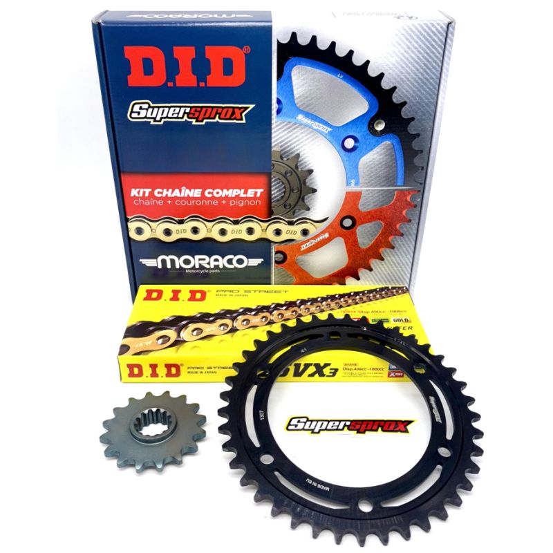 Kit Chaîne Did pour Aprilia Tuono 1100 V4 Factory (15-24) Kit Chaîne Did pour Aprilia Tuono 1100 V4 Factory (15-24)
