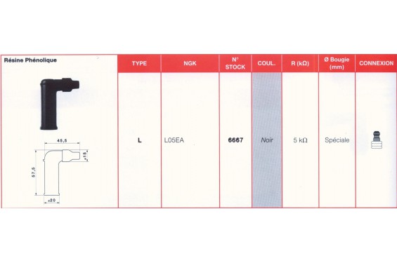 Antiparasite NGK L05EA Moto, Scooter, Quad Antiparasite NGK L05EA Moto, Scooter, Quad