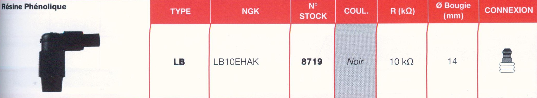 Antiparasite NGK  LB10EHAK Moto, Scooter, Quad 