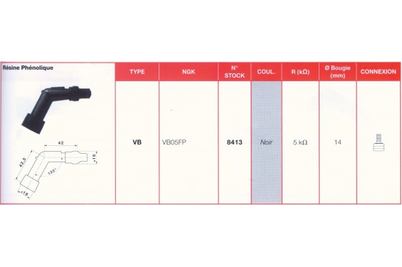 Antiparasite NGK VB05FP Moto, Scooter, Quad Antiparasite NGK VB05FP Moto, Scooter, Quad