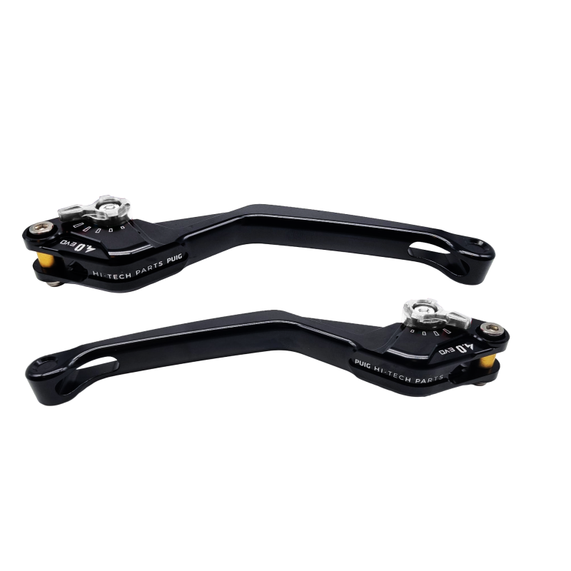 Levier D'Embrayage Puig 3.0 - Fixe, Bleu Avec Sélecteur Rouge, Compatible Avec De Nombreuses Motos, Certifié TÜV