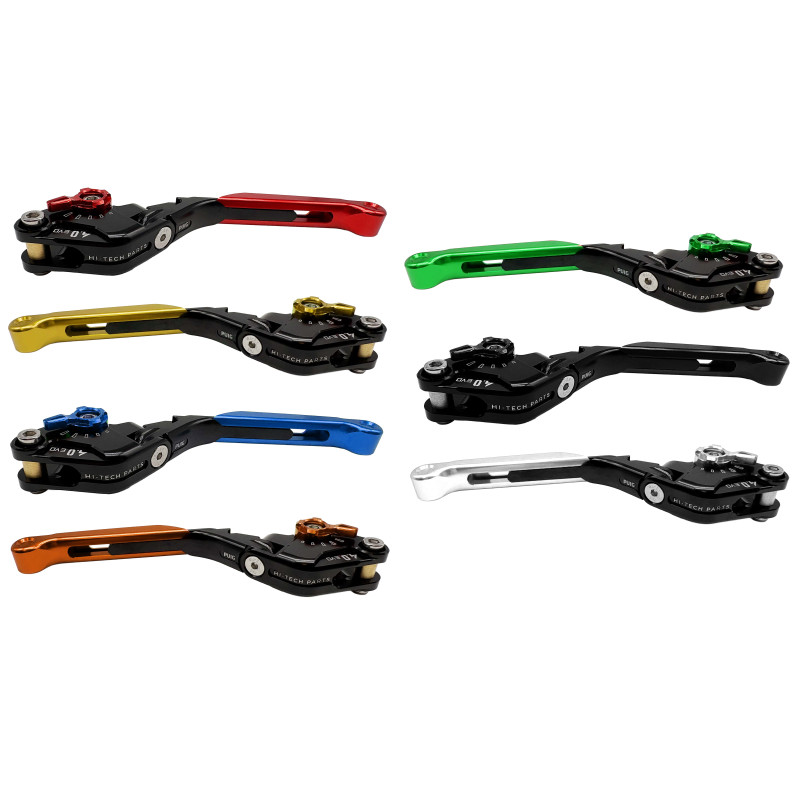 Leviers De Frein Pivotants Réglables Noir CNC Pour Gilera GP 800 2008-2009