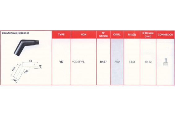 Antiparasite NGK VD05FML Moto, Scooter, Quad Antiparasite NGK VD05FML Moto, Scooter, Quad
