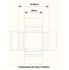 Croisillons d'arbre de Transmission Quad All Balls pour Yamaha YFM 350 FX Wolverine (00-05) - 19-1001
