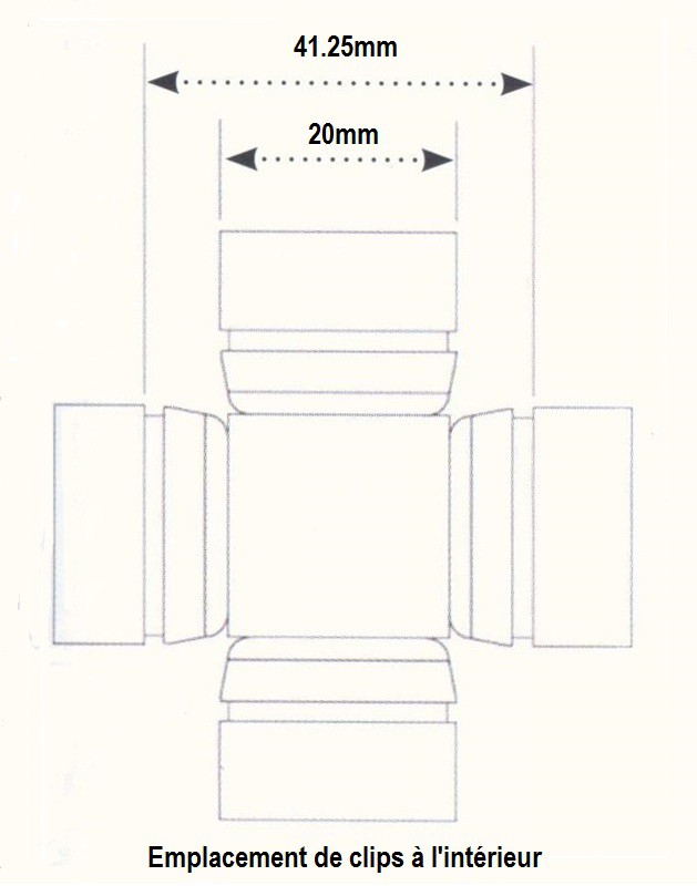 Croisillons d'arbre de Transmission Quad All Balls pour Yamaha YFM 350 X Wolverine (06-09) - 19-1003