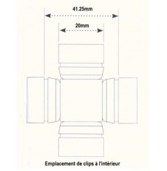 Croisillons d'arbre de Transmission Quad All Balls pour Yamaha YFM 350 FX Wolverine (00-05) - 19-1003