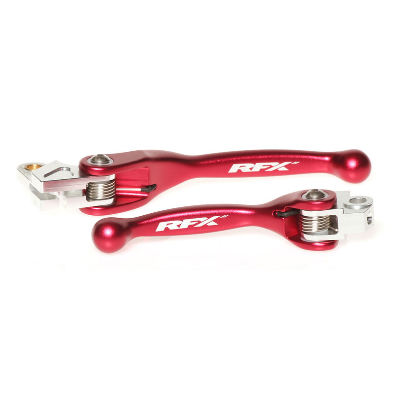 Kit de Leviers Repliables Forgés RFX Race Rouge pour Honda CR 85 R (03-07) - FXFL1000055RD