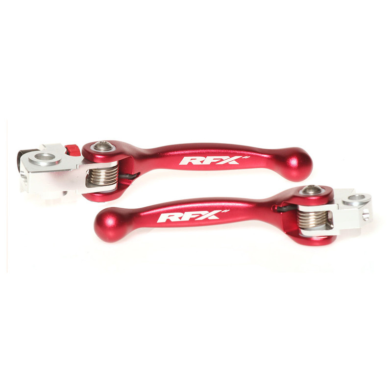 Kit de Leviers Repliables Forgés RFX Race Rouge pour Beta RR 250 2T Enduro (13-19) - FXFL8000055RD