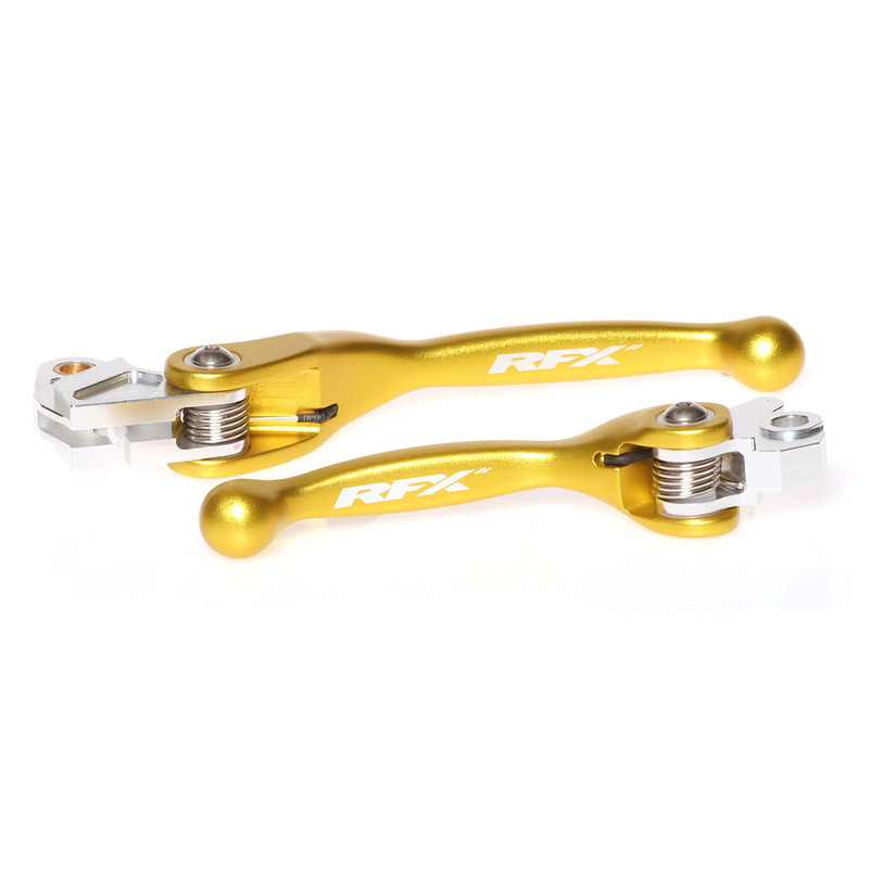 Kit de Leviers Repliables Forgés RFX Race Jaune pour Suzuki RM-Z 250 (07-26) - FXFL3010055YL