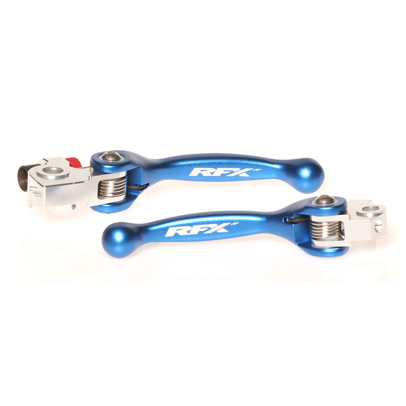 Kit de Leviers Repliables Forgés RFX Race Bleu pour Beta RR 350 4T Enduro (11-19) - FXFL8000055BU