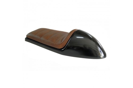 Sacoche de selle Square marron en cuir véritable