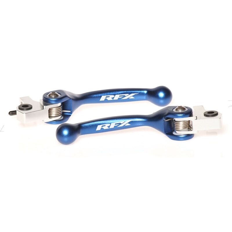 Kit de Leviers Repliables Forgés RFX Race Bleu pour TM racing MX 144 (19-22) - FXFL7060055BU Kit de Leviers Repliables Forgés RFX Race Bleu pour TM racing MX 144 (19-22) - FXFL7060055BU