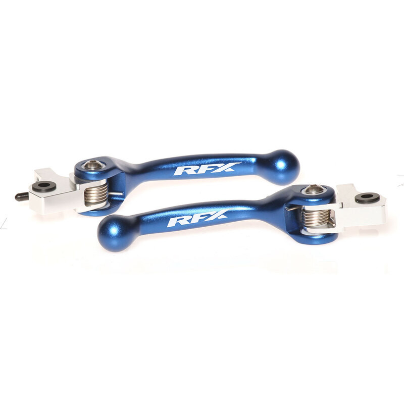 Kit de Leviers Repliables Forgés RFX Race Bleu pour Husaberg FE 350 (14-14) - FXFL7060055BU