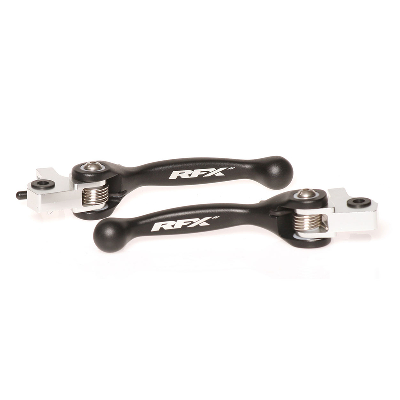 Kit de Leviers Repliables Forgés RFX Race noir pour KTM 150 SX (16-22) - FXFL5060055BK