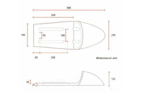 Selle Speed Marron Dosseret gainé Selle Speed Marron Dosseret gainé