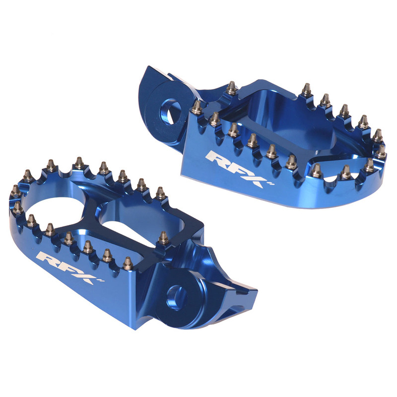Paire de Repose-pieds RFX Pro Bleu pour Gas Gas MC 85 (21-25) - FXFR7030099BU