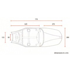 Selle Café Racer Sp pour Triumph Bonneville et Thruxton