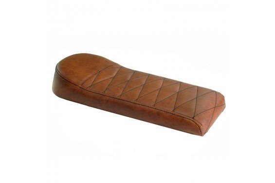 Selle Scrambler relevée en Skai Marron Selle Scrambler relevée en Skai Marron