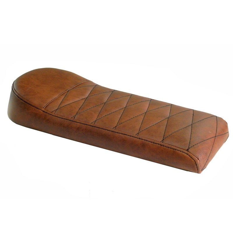 Selle Scrambler relevée en Skai Marron