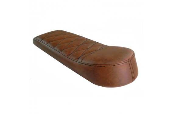 Selle Scrambler relevée en Skai Marron Selle Scrambler relevée en Skai Marron