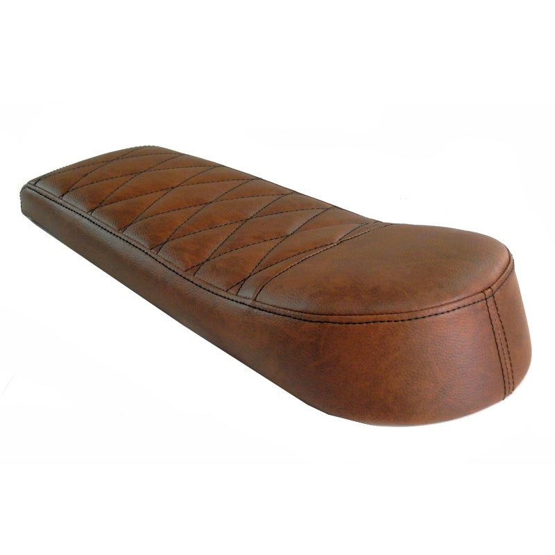 Selle Scrambler relevée en Skai Marron