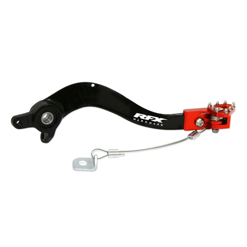 Pédale de frein arrière RFX Pro Flexi-Tip Noir/Orange pour Husqvarna TC 125 (14-15) - FXRB5010099OR