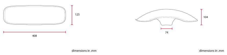 Garde Boue Avant Street Tracker profil rond