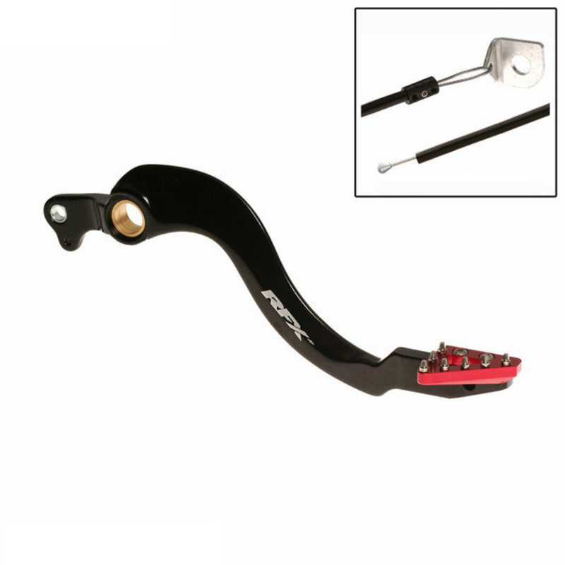 Pédale de frein arrière RFX Pro Anodisé Dur Noir/rouge pour Honda CRF 250 R (10-26) - FXRB1020199RD