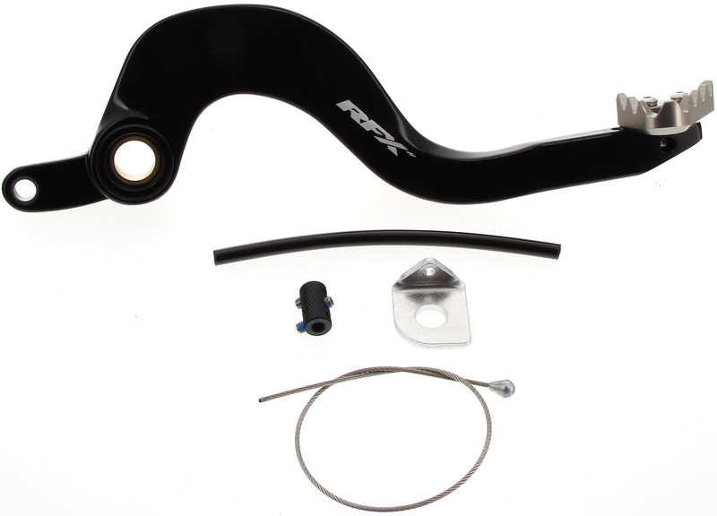 Pédale de frein arrière RFX Pro Noir/Gris pour Suzuki RM-Z 250 (13-26) - FXRB3020199HA