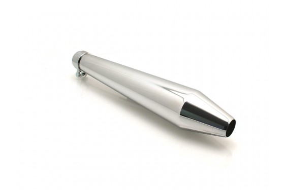 Silencieux Moto Universel Chrome V-Parts Séries Peashooter Silencieux Moto Universel Chrome V-Parts Séries Peashooter