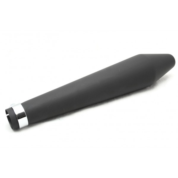 Silencieux Moto Universel Noir Mat V-Parts Séries Peashooter