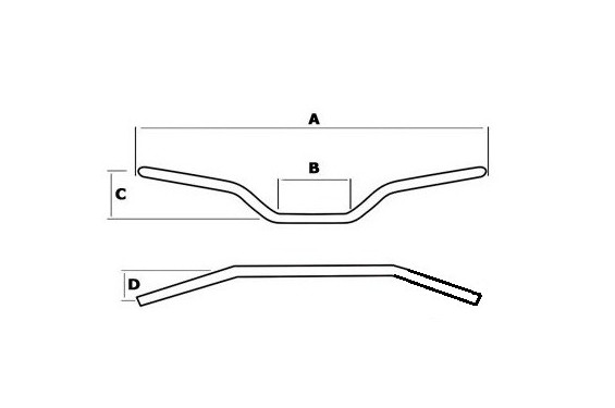 Guidon conique ( 22-29 mm/H 55 mm) - MA009B