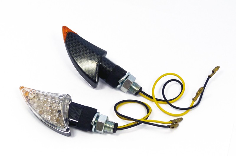 Clignotant LED Moto Homologué FUSE Carbone