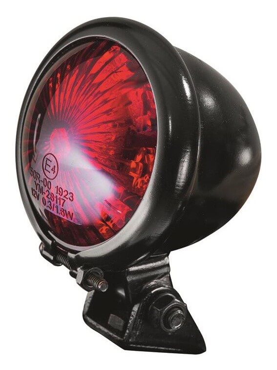 Feu arrière moto à LED rond Egg homologué