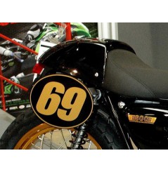 Plaques numéro latérales Kawasaki W650 & W800